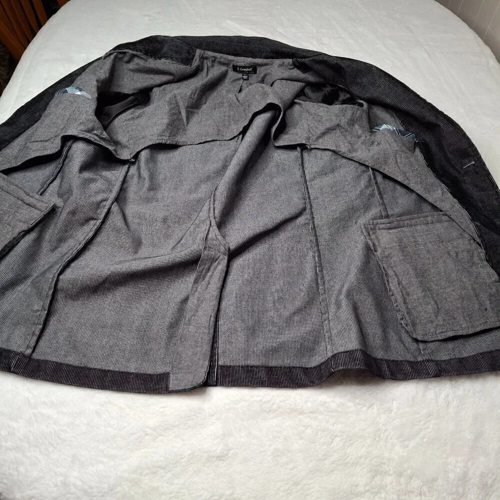 James Campbell Mens Corduroy Blazer Sz L Preppy Academia Grandpa 70s Business